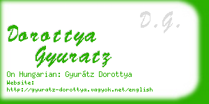 dorottya gyuratz business card